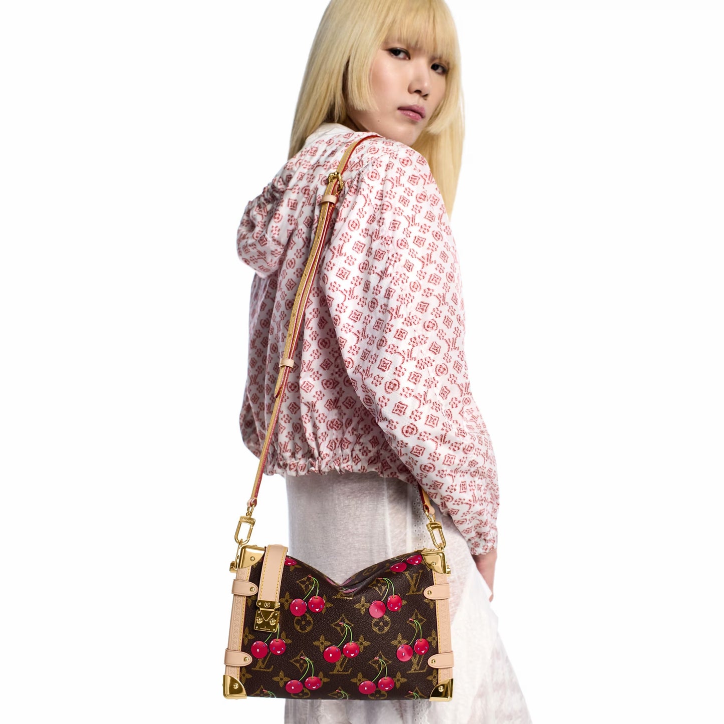 【ルイヴィトン】チェリーが主役♪ LV × TM サイドトランク MM 14278